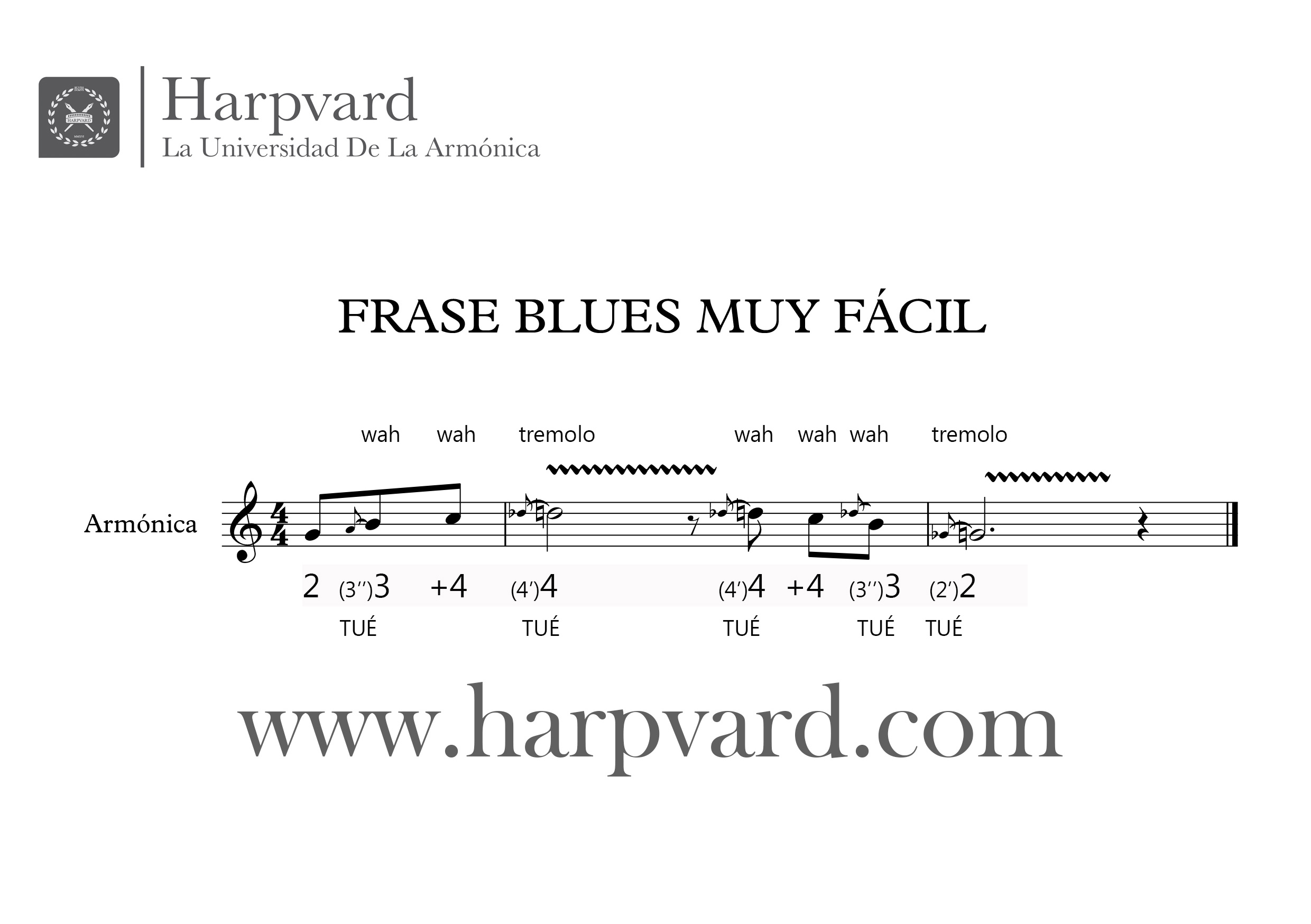 partitura frase blues fácil 2